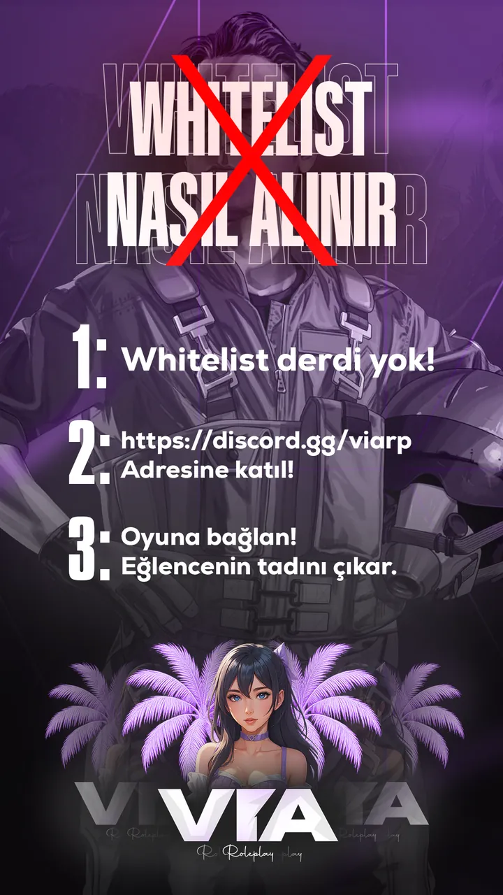 Whitelist derdi yok! Discord'a katıl, oyuna bağlan.